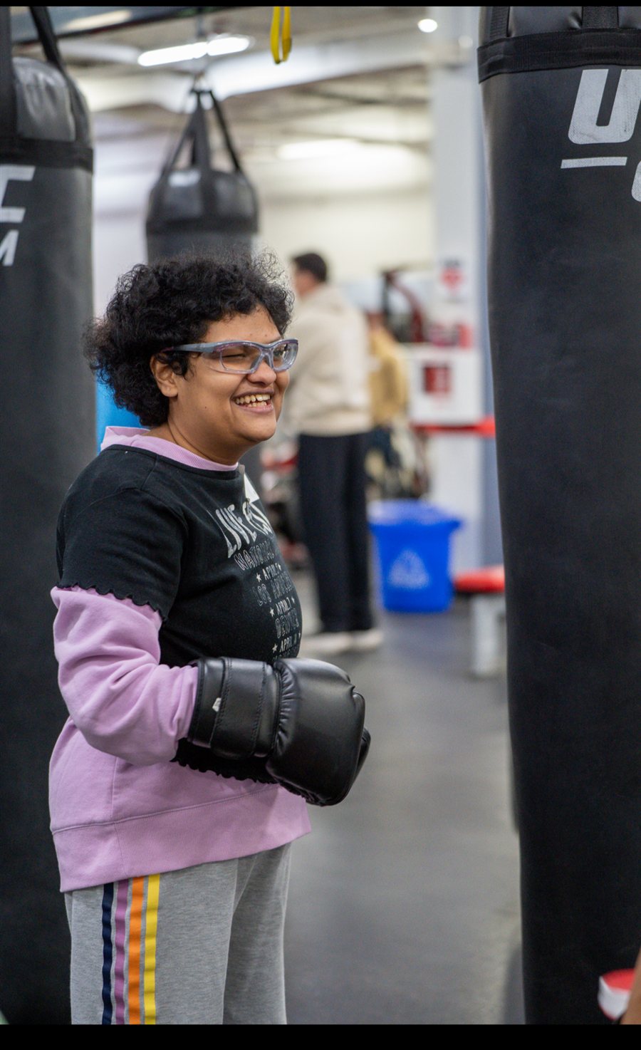 Mitali at a Be Yourself Group event